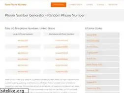 Sites similar to fakephonenumber.net