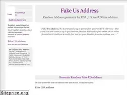Sites similar to fakeusaddress.com