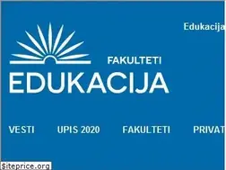 Sites similar to fakulteti.edukacija.rs