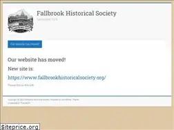 Sites similar to fallbrookhistoricalsociety.com