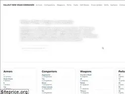 Sites similar to falloutnewvegascommands.com