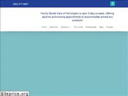 Sites similar to familydentalcareoffarmington.com