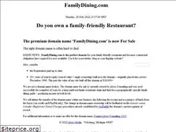Sites similar to familydining.com