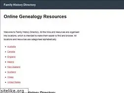 Sites similar to familyhistorydirectory.co.uk