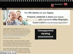 Sites similar to familylegacyvideo.com