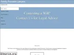 Sites similar to familyprovisionlawyers.com.au