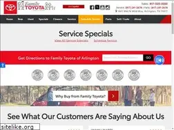 Sites similar to familytoyotaofarlington.com