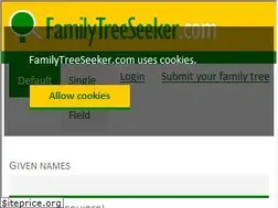 Sites similar to familytreeseeker.com