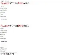 Sites similar to familyvoterinfo.org