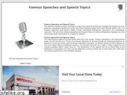 Sites similar to famous-speeches-and-speech-topics.info
