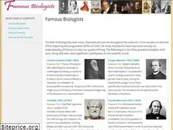 Sites similar to famousbiologists.org
