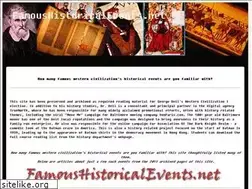Sites similar to famoushistoricalevents.net