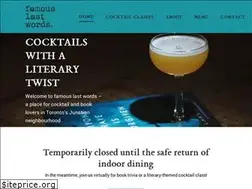 Sites similar to famouslastwordsbar.com