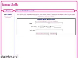 Sites similar to famouslikeme.com
