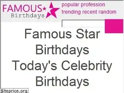 Sites similar to famousstarbirthdays.com