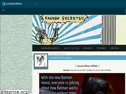 Sites similar to fandomsecrets.livejournal.com