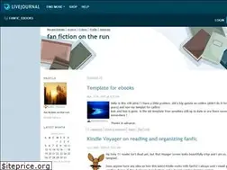 Sites similar to fanfic-ebooks.livejournal.com