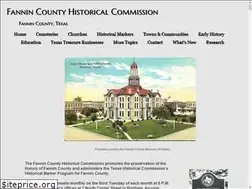 Sites similar to fannincountyhistory.org