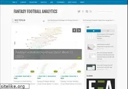 Sites similar to fantasyfootballanalytics.net
