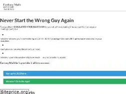 Sites similar to fantasymath.com