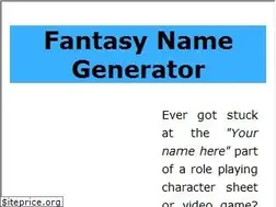 Sites similar to fantasynamegen.com