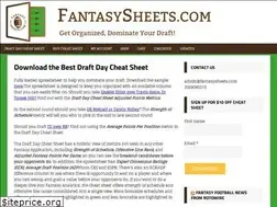 Sites similar to fantasysheets.com