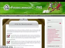 Sites similar to faq.fussballmanager.de