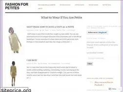 Sites similar to fashion4petites.wordpress.com
