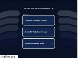 Sites similar to fashionblogger-forum.de