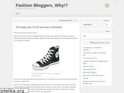 Sites similar to fashionbloggerswhy.wordpress.com