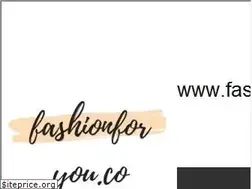 Sites similar to fashionforyou.co