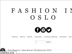 Sites similar to fashionistainoslo.com