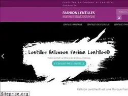 Sites similar to fashionlentilles.com