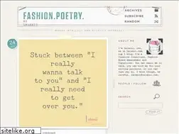 Sites similar to fashionpoetrylalanii.com