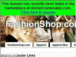 Sites similar to fashionshop.com
