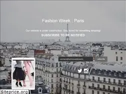 Sites similar to fashionweek.paris