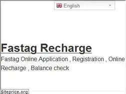 Sites similar to fastagrecharge.in