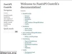 Sites similar to fastapi-contrib.readthedocs.io