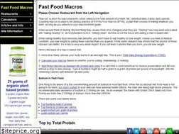 Sites similar to fastfoodmacros.com