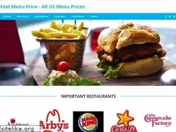 Sites similar to fastfoodmenuprice.com