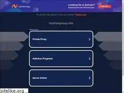Sites similar to fastfreeproxy.info