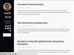Sites similar to fatihacet.com