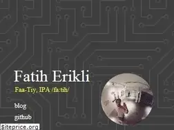 Sites similar to fatiherikli.github.io