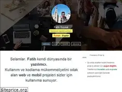 Sites similar to fatihsoysal.com