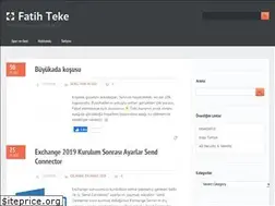 Sites similar to fatihteke.com