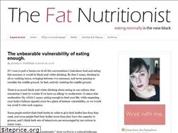 Sites similar to fatnutritionist.com