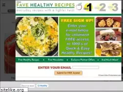 Sites similar to favehealthyrecipes.com
