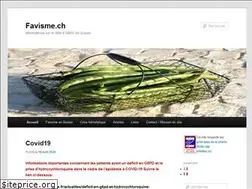 Sites similar to favisme.ch