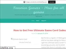 Sites similar to favoniangamers.wordpress.com