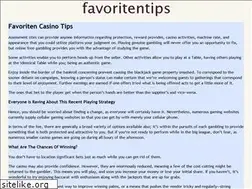 Sites similar to favoritentips.com
